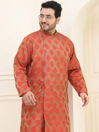 SOJANYA PLUS Plus Size Ethnic Motifs Embroidered Thread Work Kurta with Pyjama