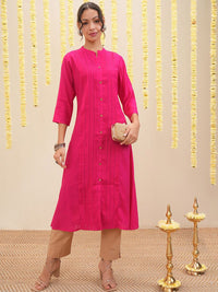 Vishudh Mandarin Collar A Line Kurta