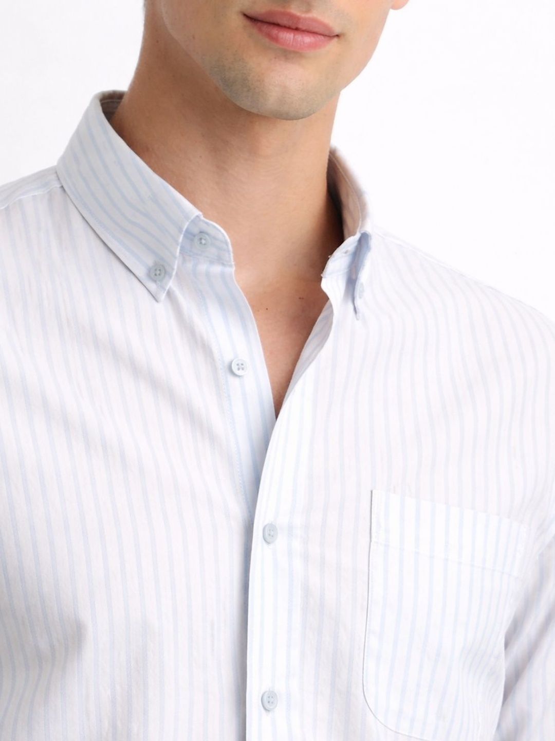 ADRO Men Standard Striped Casual Shirt