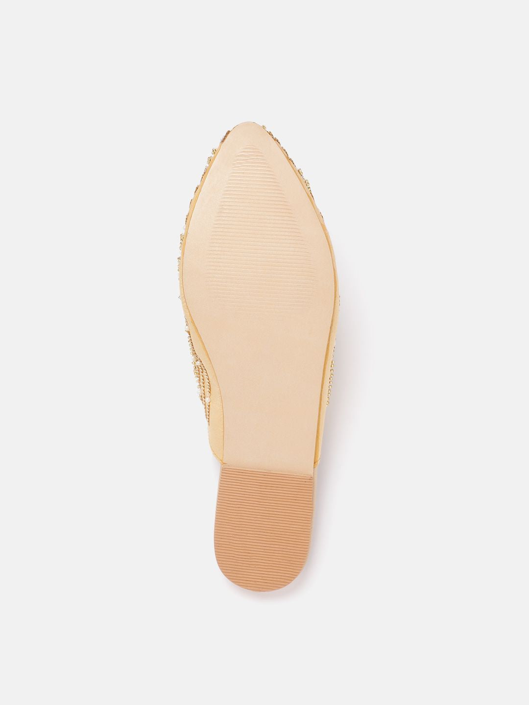 House of Pataudi Women Ethnic Embellished Mules