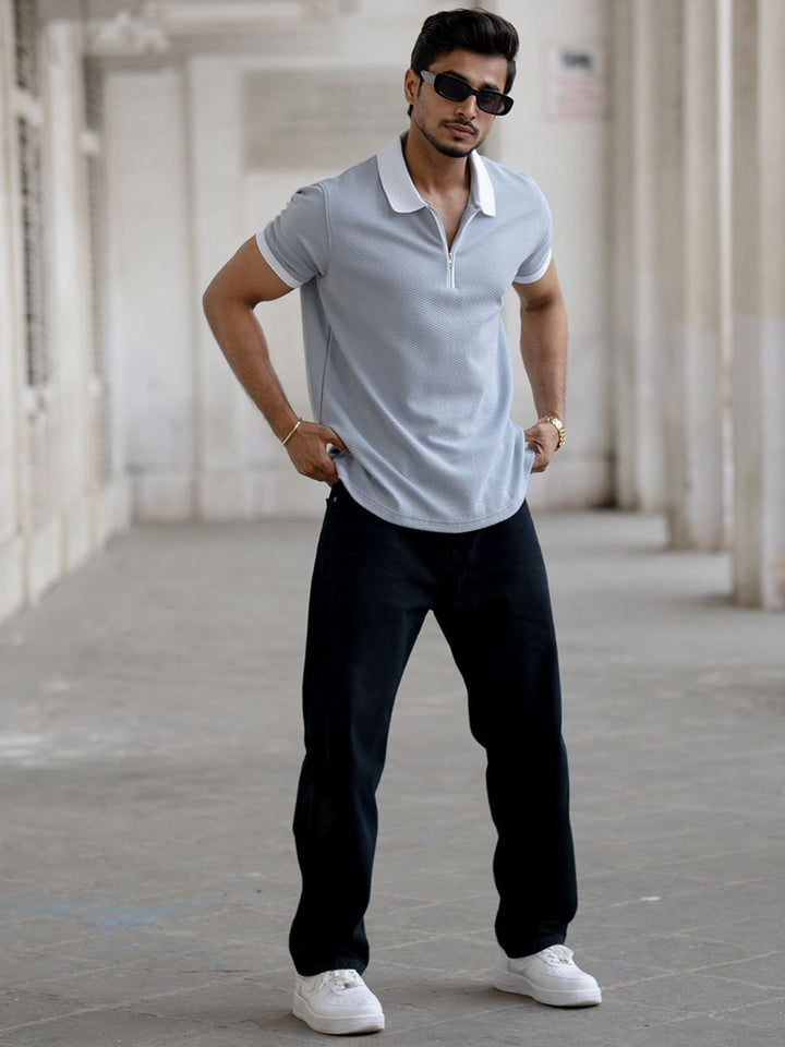 Powerlook Men Polo Collar Pure Cotton T-shirt
