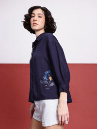 DressBerry Breezy Blooms Printed Relaxed Fit Shirt