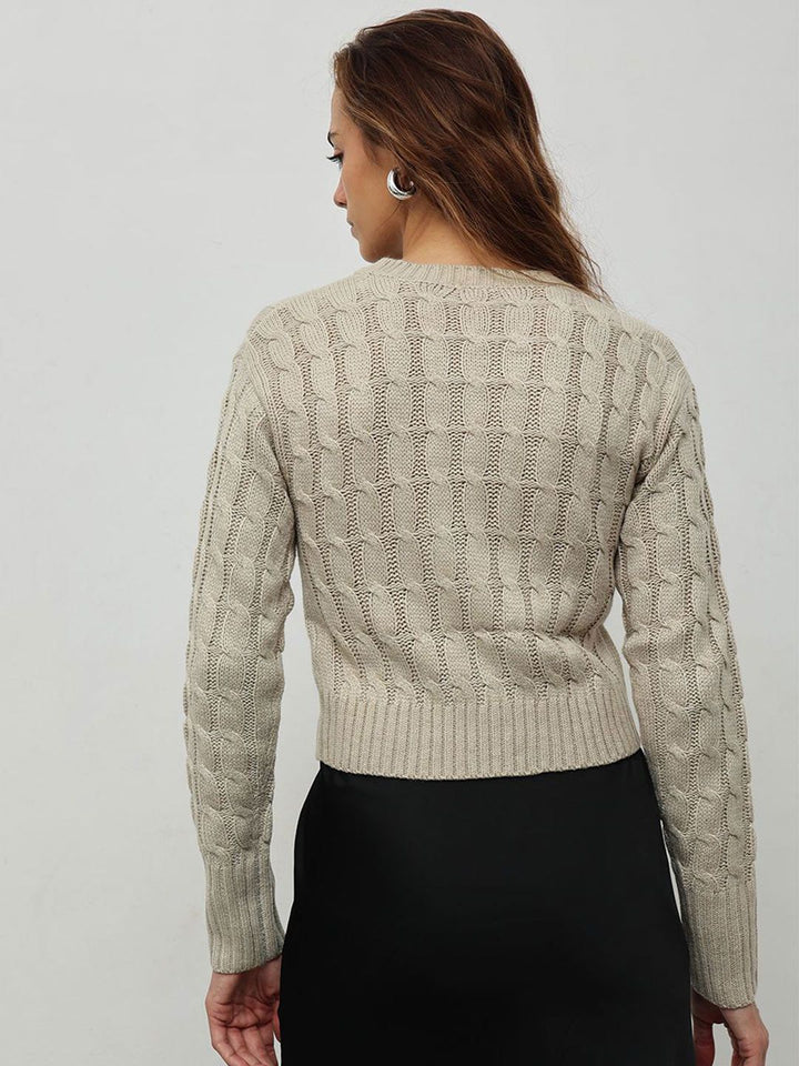 STREET 9 Women Cable Knit Pullover