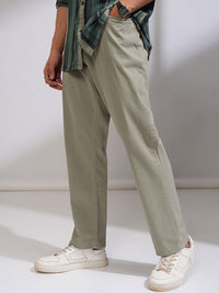 HIGHLANDER Men Cotton Relaxed Fit Regular Trousers