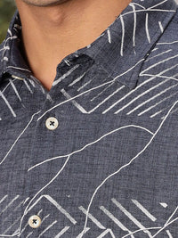 Thomas Scott Men Smart Slim Fit Opaque Printed Casual Shirt