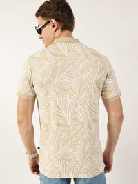 Thomas Scott Men Floral Printed Polo Collar Pockets T-shirt