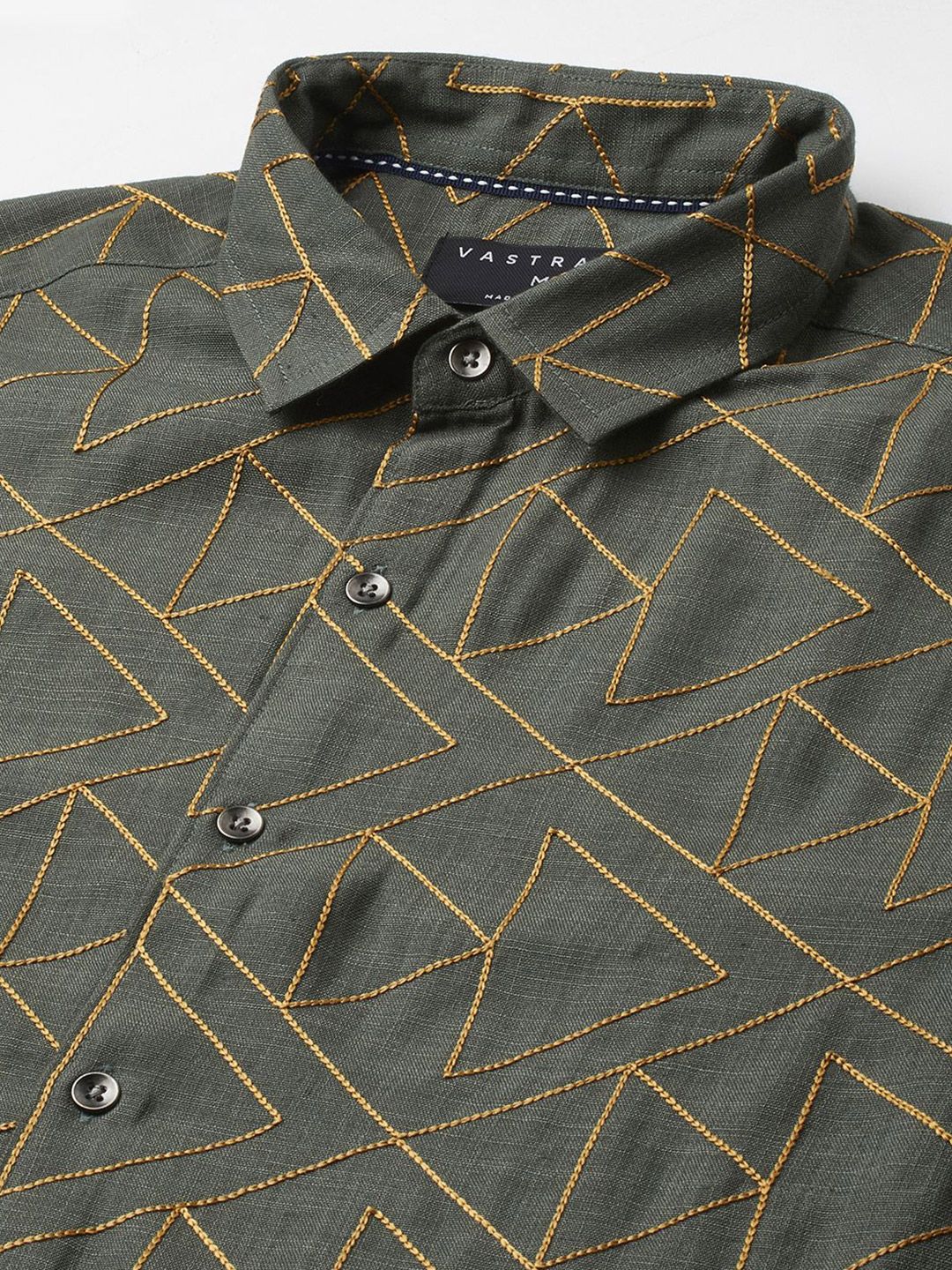 VASTRADO Men Classic Slim Fit Floral Opaque Casual Shirt