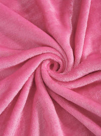 Myntra Elegant Homes Pink Woolen 300 TC Single Bedsheet with 1 Pillow Covers