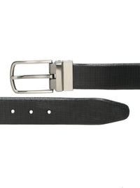 Teakwood Leathers Men Textured Leather Reversible Formal Belt