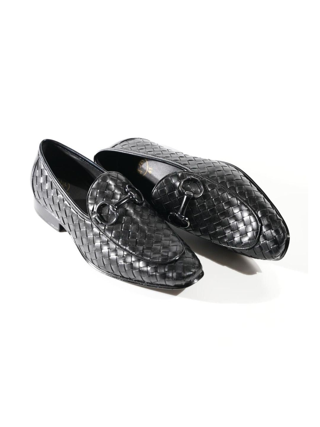 MONKSTORY Men Horsebit Smart Hand Woven Slip-Ons Loafers