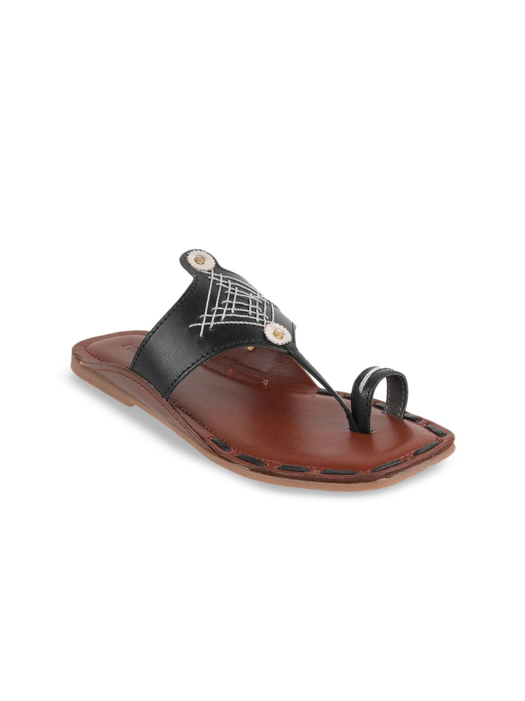 Mochi Leather Wedge with Buckles