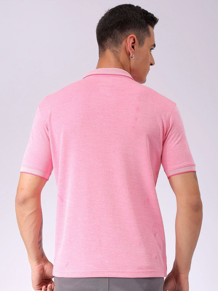 The Indian Garage Co Men Solid Polo Collar T-shirt