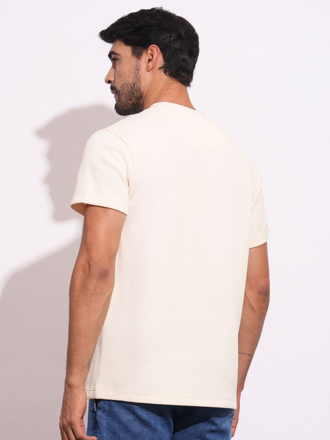 Being Human Men Solid Round Neck Cotton T-shirt