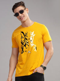 ADRO Men Sports Printed Applique T-shirt