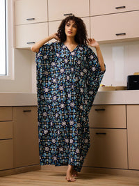 SANSKRUTIHOMES Printed Maxi Nightdress