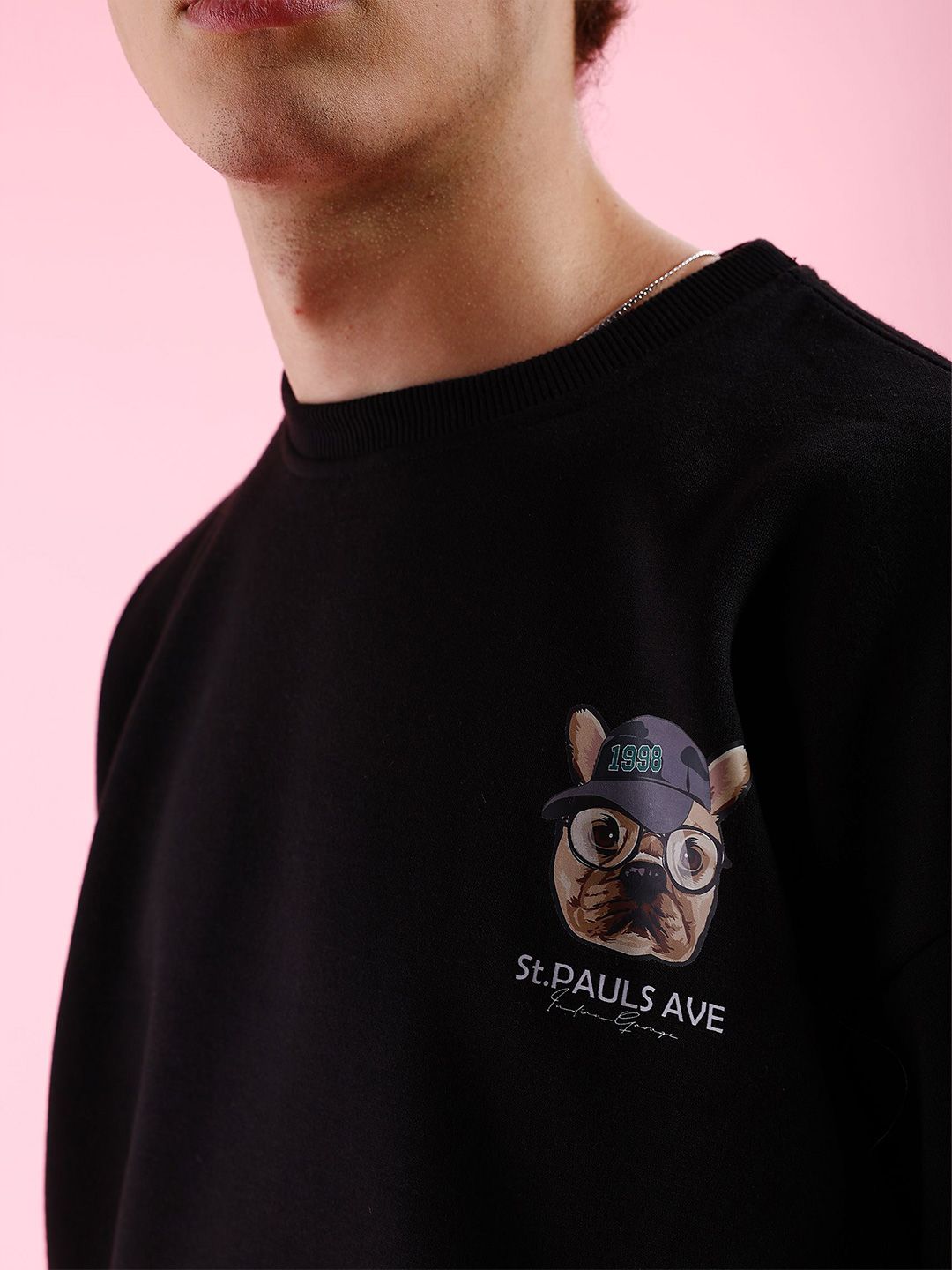 The Indian Garage Co Men Printed Pullover Sweatshirt