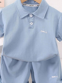 YK Infant Boys Polo Coller T- Shirt with Shorts Clothing Set