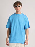 THE BEAR HOUSE Round Neck Drop-Shoulder Pure Cotton Baggy T-shirt