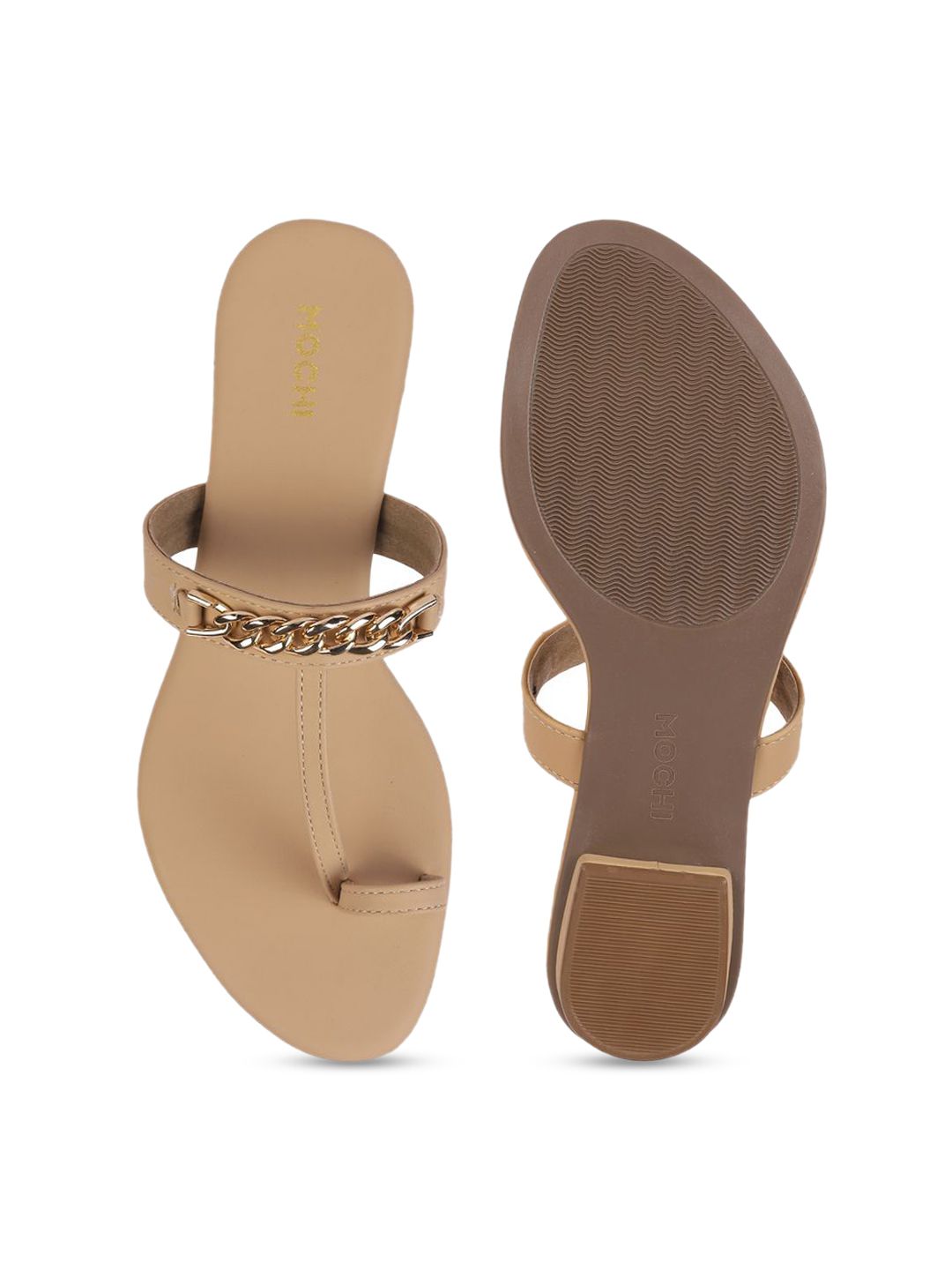 Mochi Women Open Toe Flats