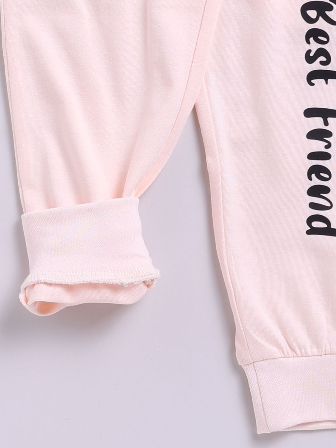 Happy Faces Girls Pure Cotton Snoopy Printed T-shirt with Joggers