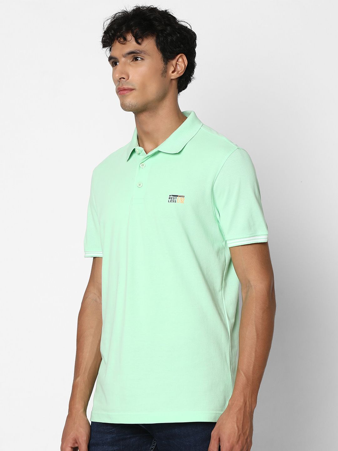 SPYKAR Polo Collar Cotton T-Shirt