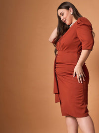 SASSAFRAS Curve Midi Dress