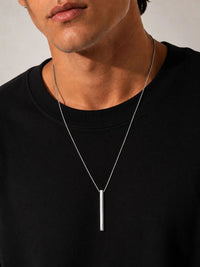 PANASH Men Brass Silver-Plated Necklace