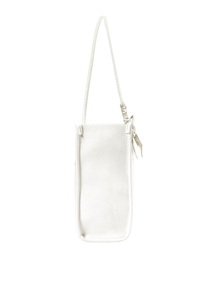 Lino Perros Textured Structured Shoulder Bag With Pouch