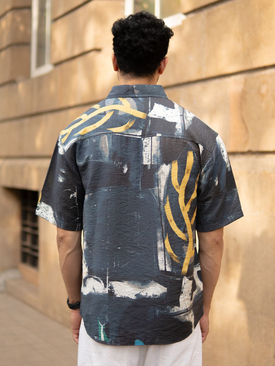 Powerlook Men Abstract Printed Casual Shirt