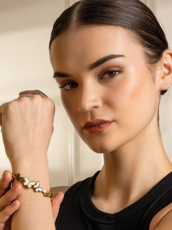 VOGUE PANASH Gold-Plated Bangle-Style Bracelet