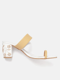 House of Pataudi Open Toe Block Heels