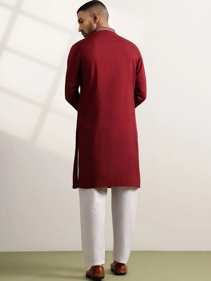 Anouk Men Ethnic Motifs Embroidered Regular Kurta with Pyjamas