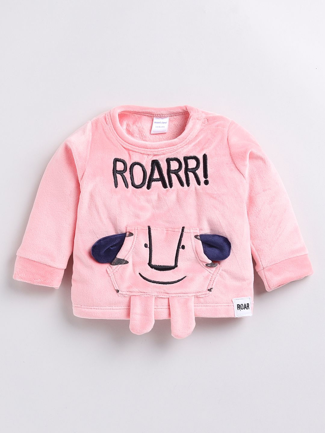 Moms Love Infant Boys Embroidered Sweatshirt With Joggers