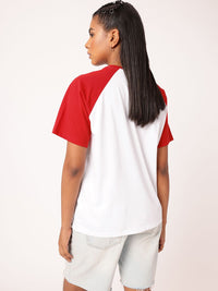 DressBerry Timeless Elegance Printed Raglan Sleeves Relaxed Fit T-shirt