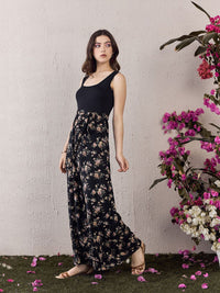 Berrylush Printed Culotte Jumpsuit