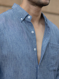 Powerlook Textured Button-Down Collar Shirt
