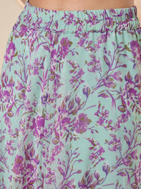 Antheaa Embellished Round Neck Top & Palazzo