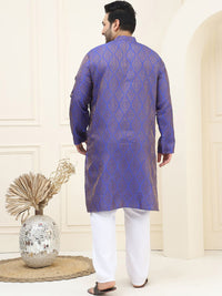 SOJANYA PLUS Plus Size Woven Design Kurta with Pyjama