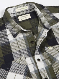 Thomas Scott Men Premium Tartan Checked Casual Shirt