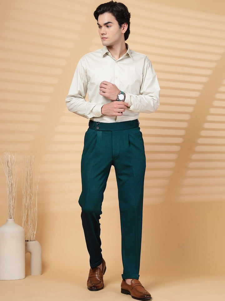 Moda Rapido Men Easy Wash Pleated Trousers