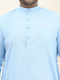 SOJANYA PLUS Plus Size Pure Cotton Straight Kurta with Pyjamas
