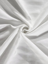 KLOTTHE White Striped 300 TC Double King Dipasang Cadar Dengan 2 Sarung Bantal