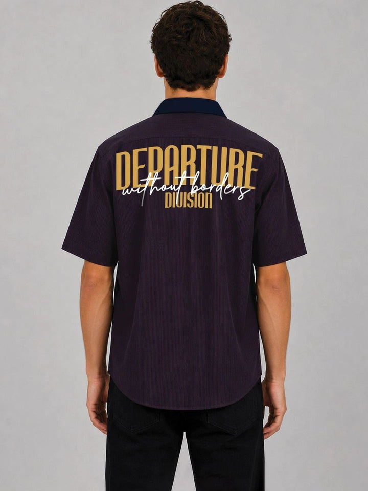 Baju Kasual Berjalur Santai ADRO Lelaki