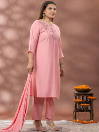 Kurta Sulam Bunga Mamicha Dengan Palazzos & Dupatta