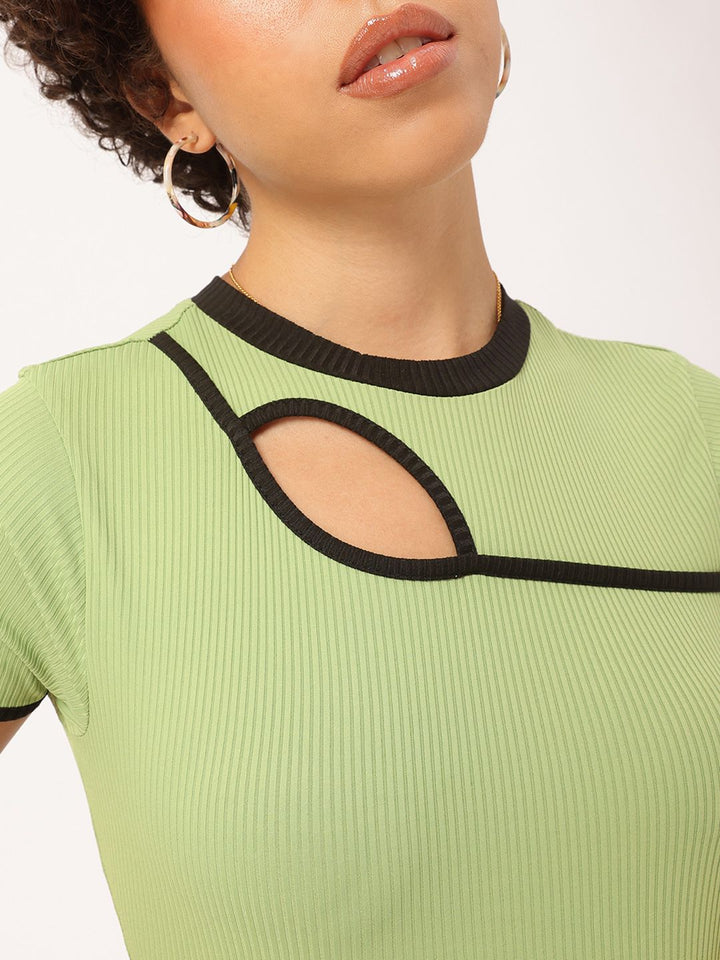 DressBerry Style Icon Crop Craze Cut-Out Top