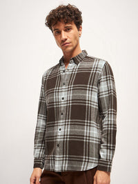 THE BEAR HOUSE Men Slim Fit Tartan Checks Opaque Checked Casual Shirt
