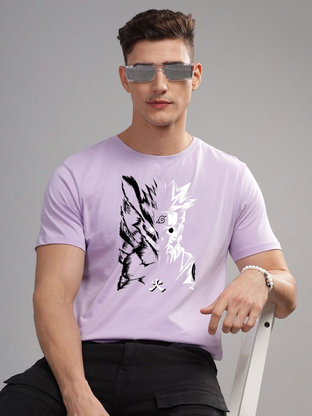 ADRO Men Typography Printed Raw Edge T-shirt
