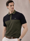 ADRO Men Brand Logo Colourblocked Polo Collar T-shirt