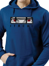 ADRO Mens Itachi Uchiha 320 GSM Heavyweight Cotton Poly Fleece Printed Hoodies