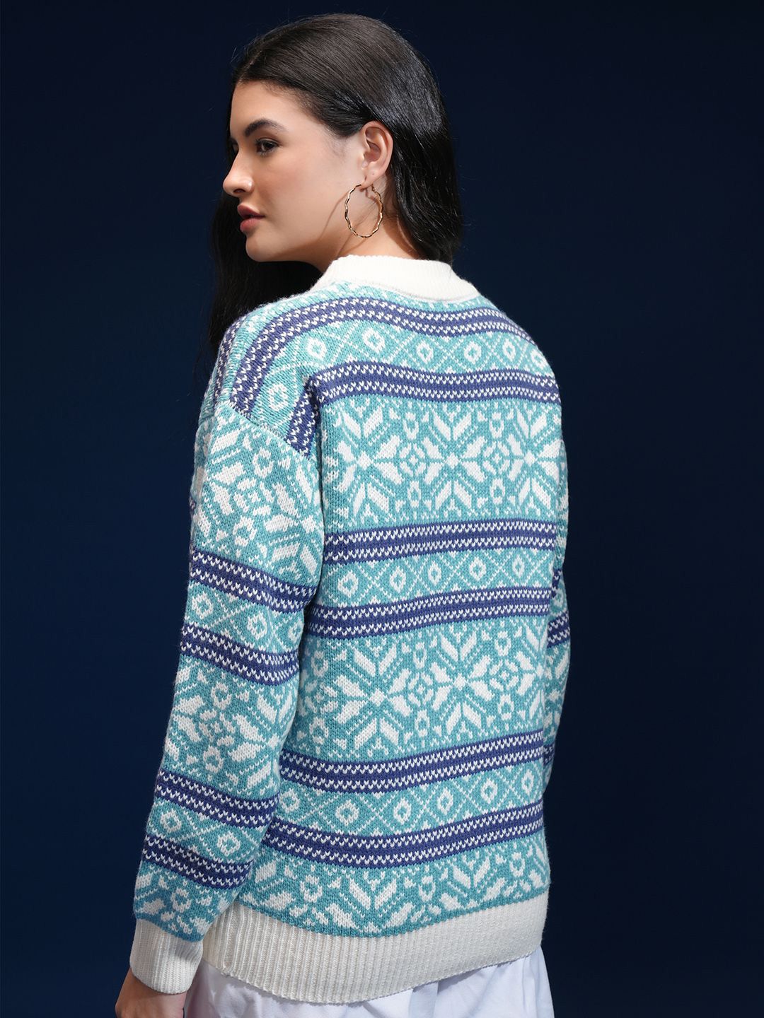 ESPYR By Tokyo Talkies Women Cable Knit Pullover